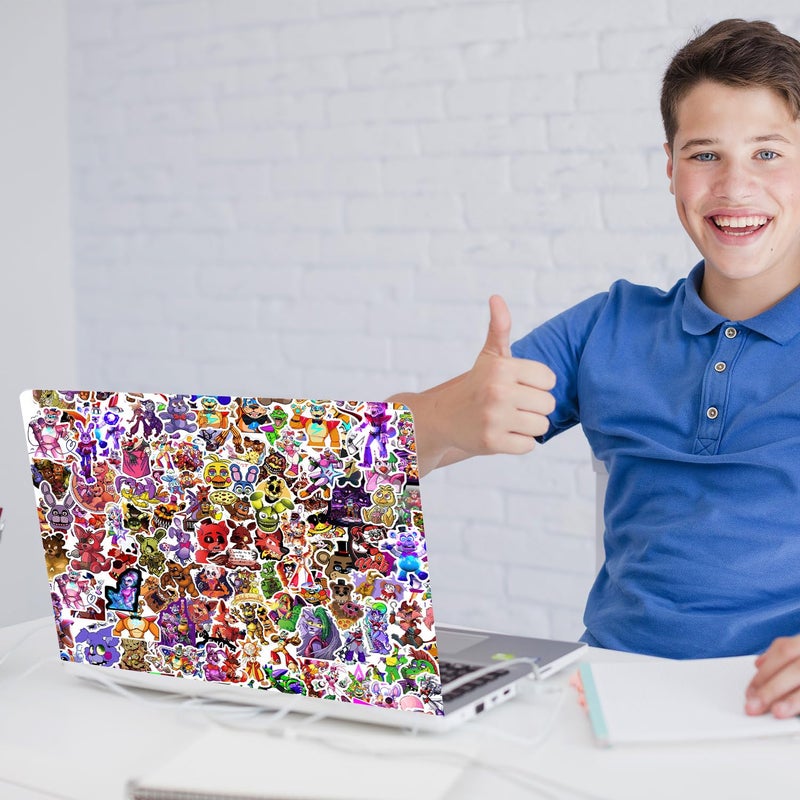 Pounchi Stickers (200 Pcs) Cartoon Gaming PVC Sticker, Gifts for Laptop Water Bottle Skateboard Party Supplies Decorations Teens Kids - Image 2