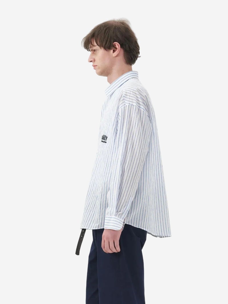 GIESTO Striped Long Sleeve Shirt with Embroidery - Image 1