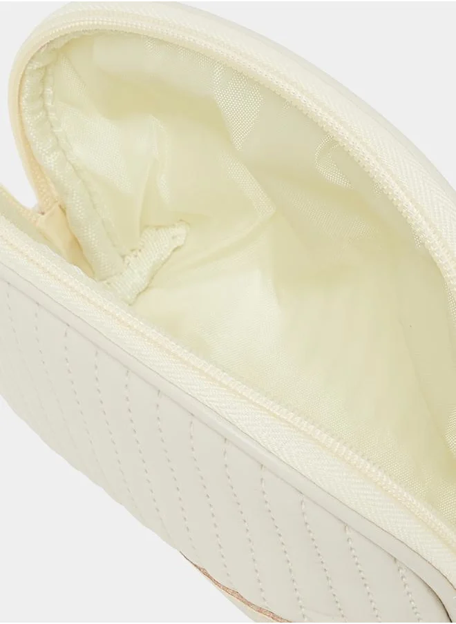 Styli Textured Stich Detail Washbag