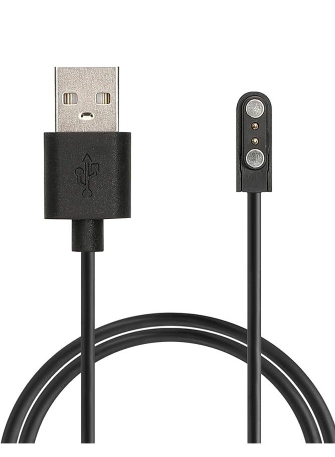 كابل شحن بطارية بمنفذ USB لساعة اللياقة البدنية الذكية  متوافق مع ساعة T2/ ساعة A2/ ساعة C3/ ساعة جي اس بر - Image 1