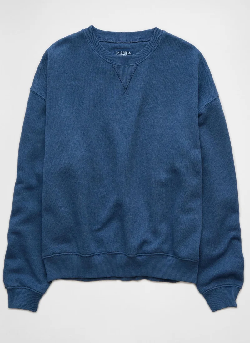 American Eagle Casual Crew Neck Sweatshirt