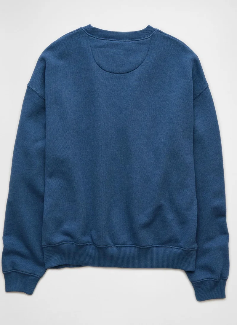 American Eagle Casual Crew Neck Sweatshirt