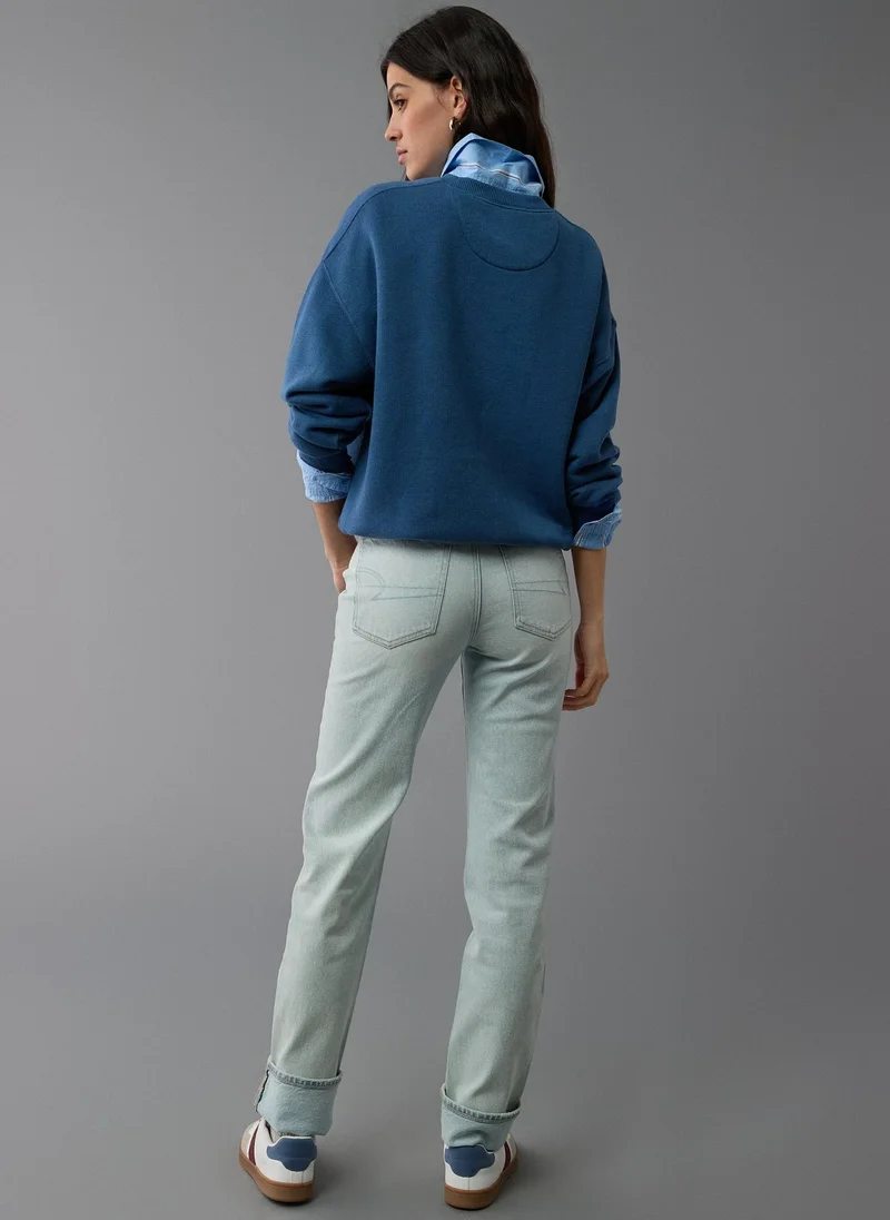 American Eagle Casual Crew Neck Sweatshirt