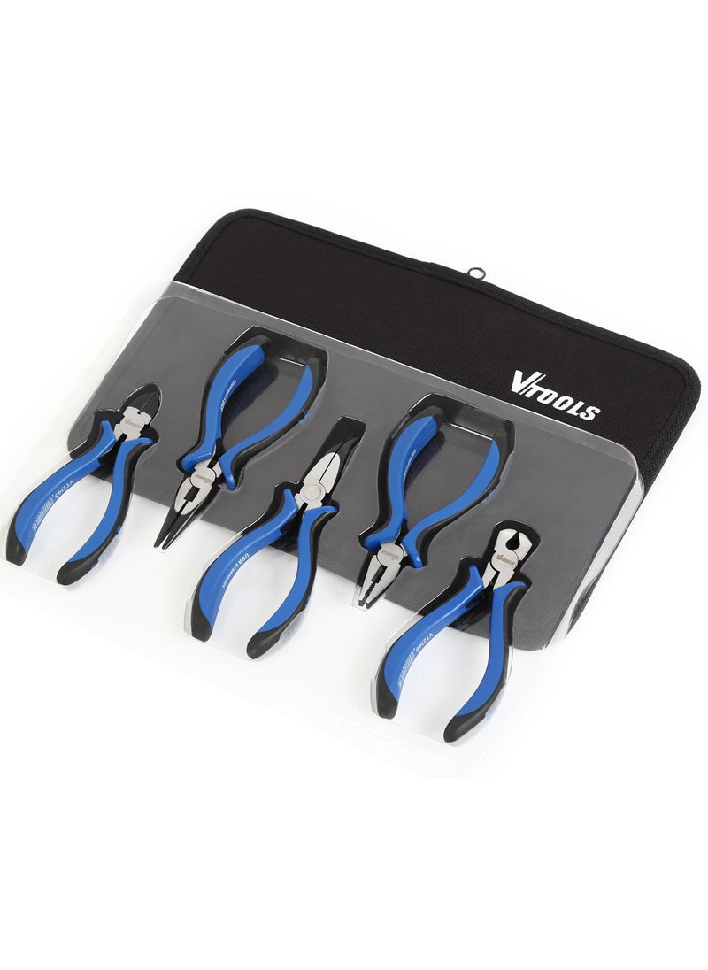 VTOOLS VTOOLS 5pcs Mini Cutting Pliers Set Carbon Steel with Heat Treatment for Wire Cutter  - Image 2