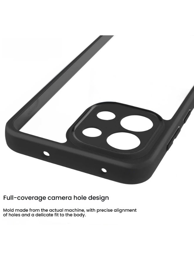 Transparent Lens Full-Coverage 2-in-1 Case for OnePlus 15 Clear Back Design Shockproof Reinforced Frame Scratch-Resistant and Slim Protective Phone Cover - Image 2