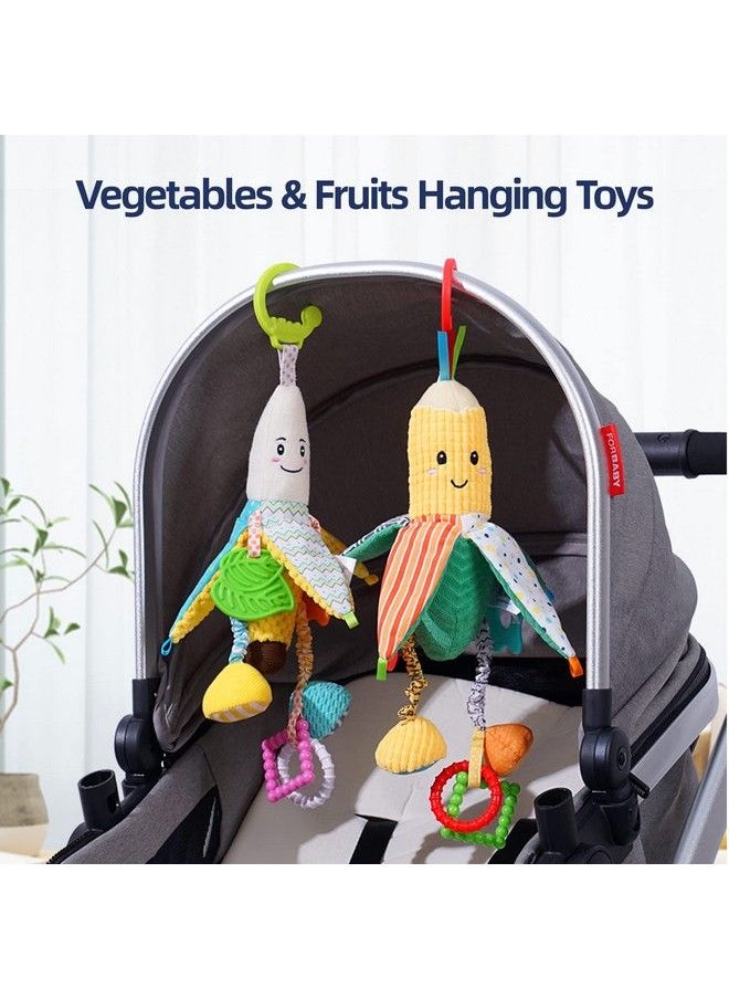 Hanging Rattle Toys For Car Seat Parm Vegetable Plush Stroller Infant Crib Bed Travel Activity Ring Bell With Crinkle Squeaky & Teether For Boys Girls(Corn) - pzsku/ZC381D4D786B8482D2717Z/45/_/1688712371/a8c8af37-4aab-48e8-8ee1-7cb81829d0d2