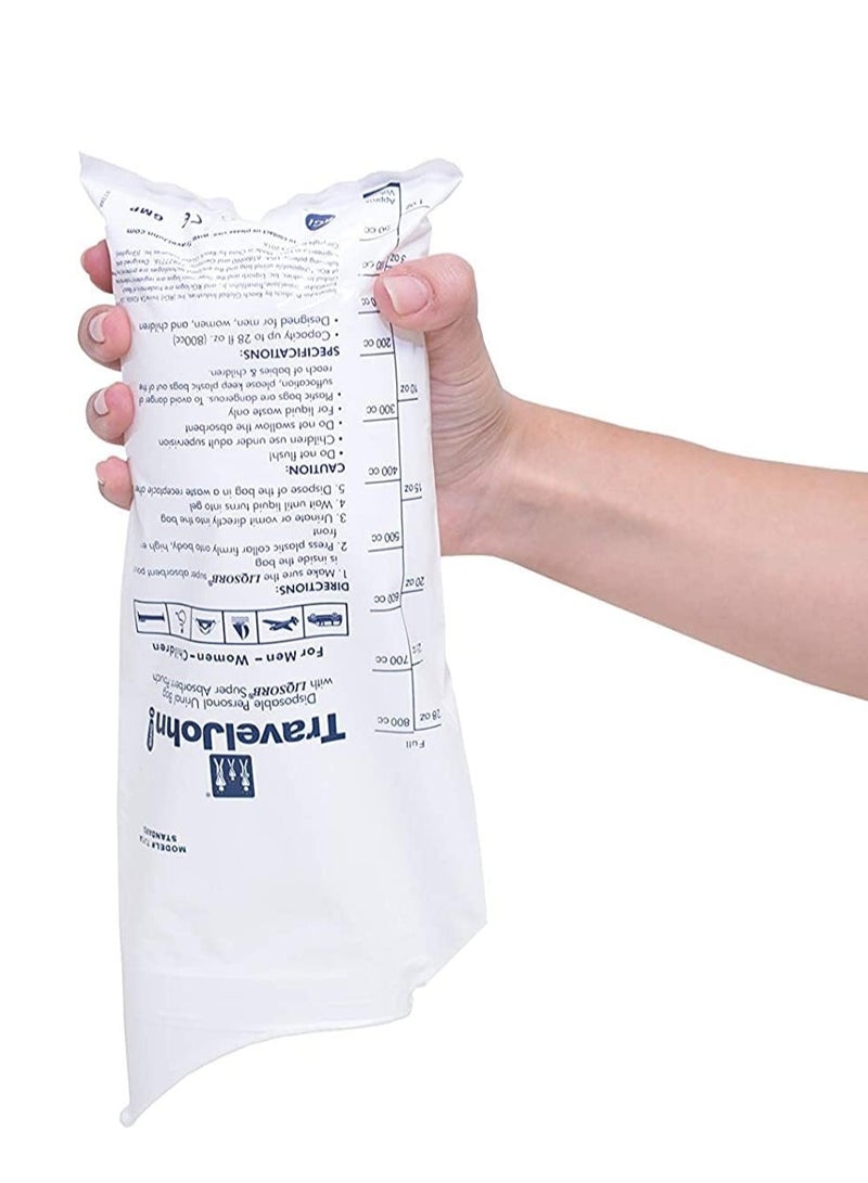 ترافل جون مبولة للاستعمال مرة واحدة للرجال والنساء والأطفال من ترافيلجون ( 2 عبوة كل عبوة 3 أكياس ) - Image 5