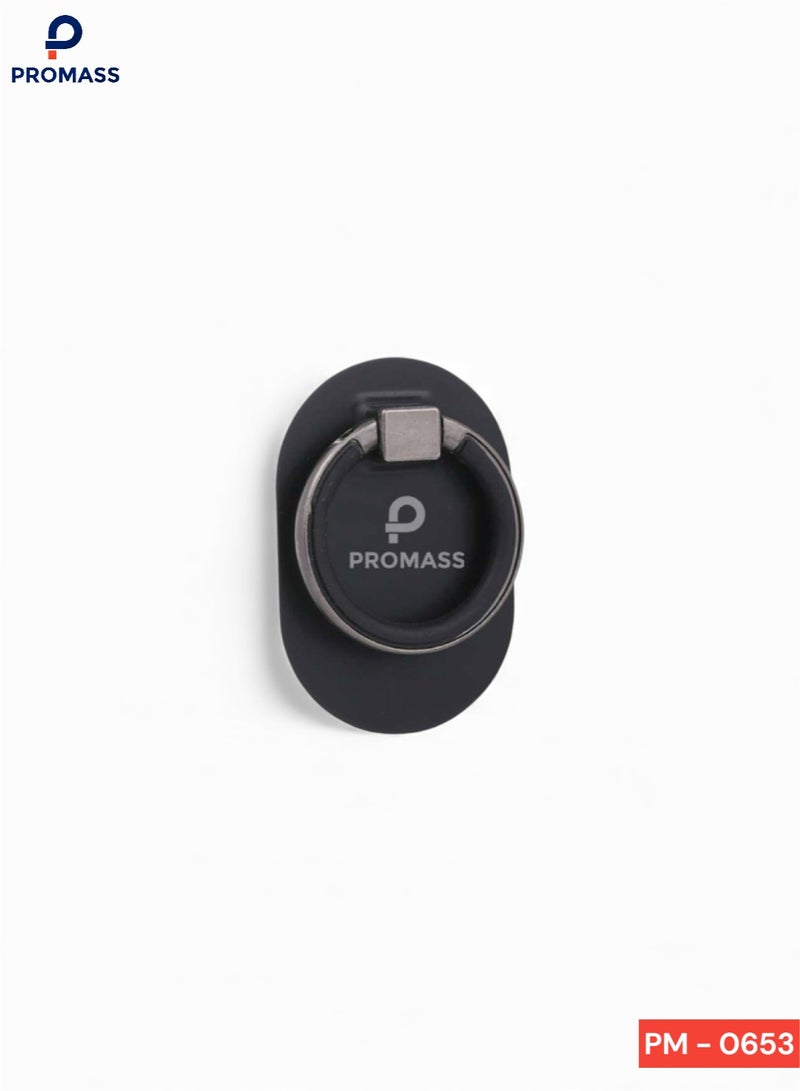 PROMASS Mobile Phone Ring Holder - Lamical Phone Stand with Metal Grip Hook, Compatible with iPhone 14 13 12 Mini 11 Pro Xs Max XR X 8 Plus, Mobile Accessories, Black - Image 1