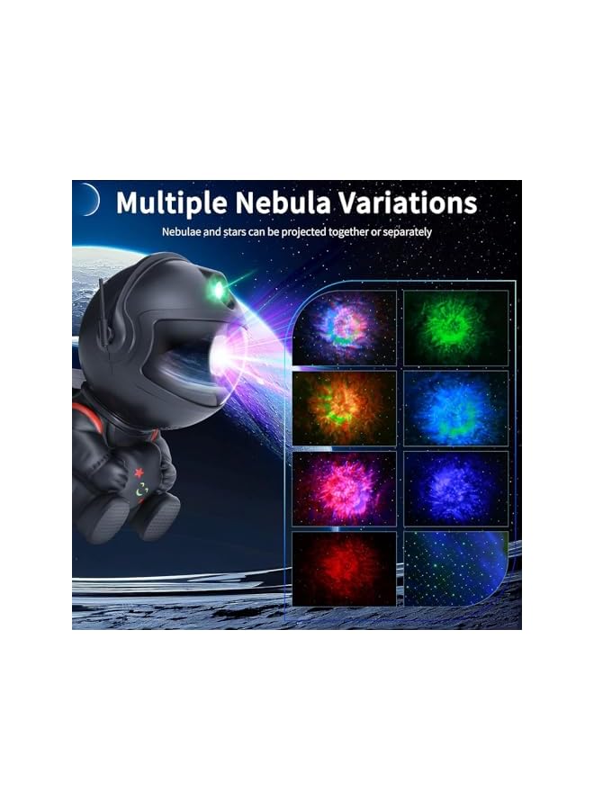 The Bros Galaxy Projector, Star Projector with 360 Degree Rotation, Astronaut Projector with Remote Control, 8 Star Light Modes, Space Projector Night Light for Kids, Ceiling, Room Decor, Gifts - Image 4