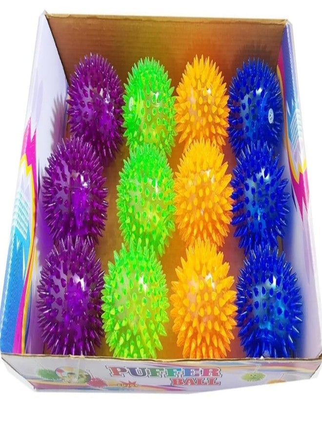 FULLFILLS Led Light Soft Ball Flashing Light Ball Colorful Rubber Bouncing Anti-Stress Light (Pack of 1 PC) - Image 1