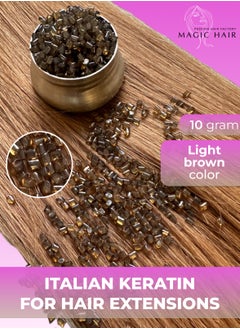 Magic Hair 10 Grams Italian Keratin Glue Pellets Granules Beads for Nail Tip Hair Extensions  - Image 3