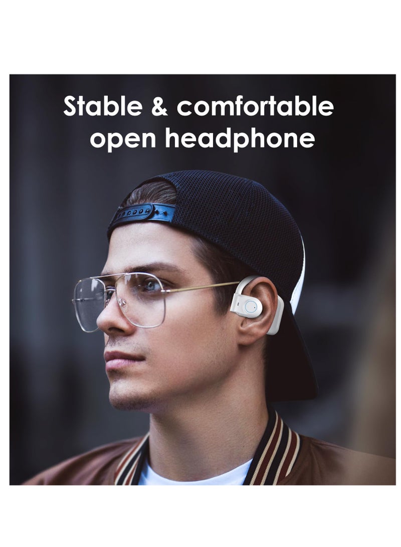 Excefore Open-Ear Headphones, Ultra-Comfort Lightweight Design Wireless, Ergonomic Ear Hooks, Robust Bass, 60H Playtime, App Control, Clear Calls, Wireless Earbuds, Ipx5 Waterproof Sports Earbuds for Gym - Image 2