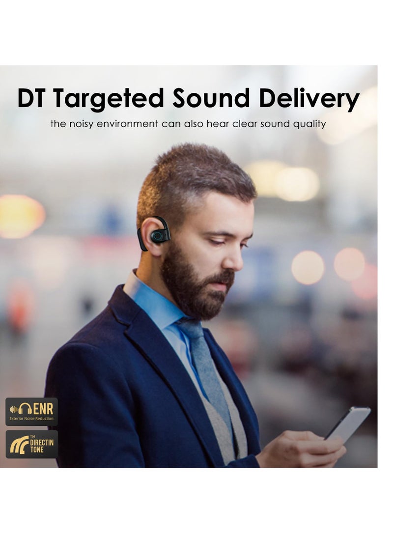 Excefore Open-Ear Headphones, Ultra-Comfort Lightweight Design Wireless, Ergonomic Ear Hooks, Robust Bass, 60H Playtime, App Control, Clear Calls, Wireless Earbuds, Ipx5 Waterproof Sports Earbuds for Gym - Image 3