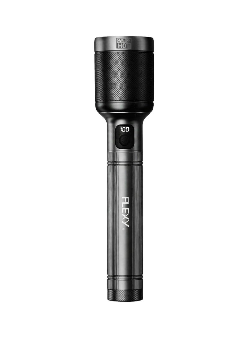Flexy Digital Zoomable LED Flashlight, 60W Austria C1 W5050 Laser LED, 3700m Range, 12000mAh Li-Ion Battery, Type-C Charging, 3000LM, 4-Year Warranty - Image 1