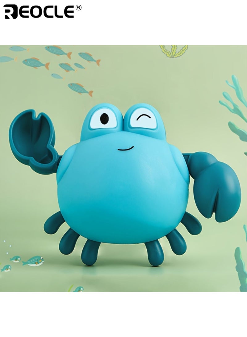 REOCLE 2PCS Baby's Swimming Crab Bath Toys with Floating Design and Interactive Movement Baby Bath Time Toys with Water Safe Material for Toddler Fun - Image 2