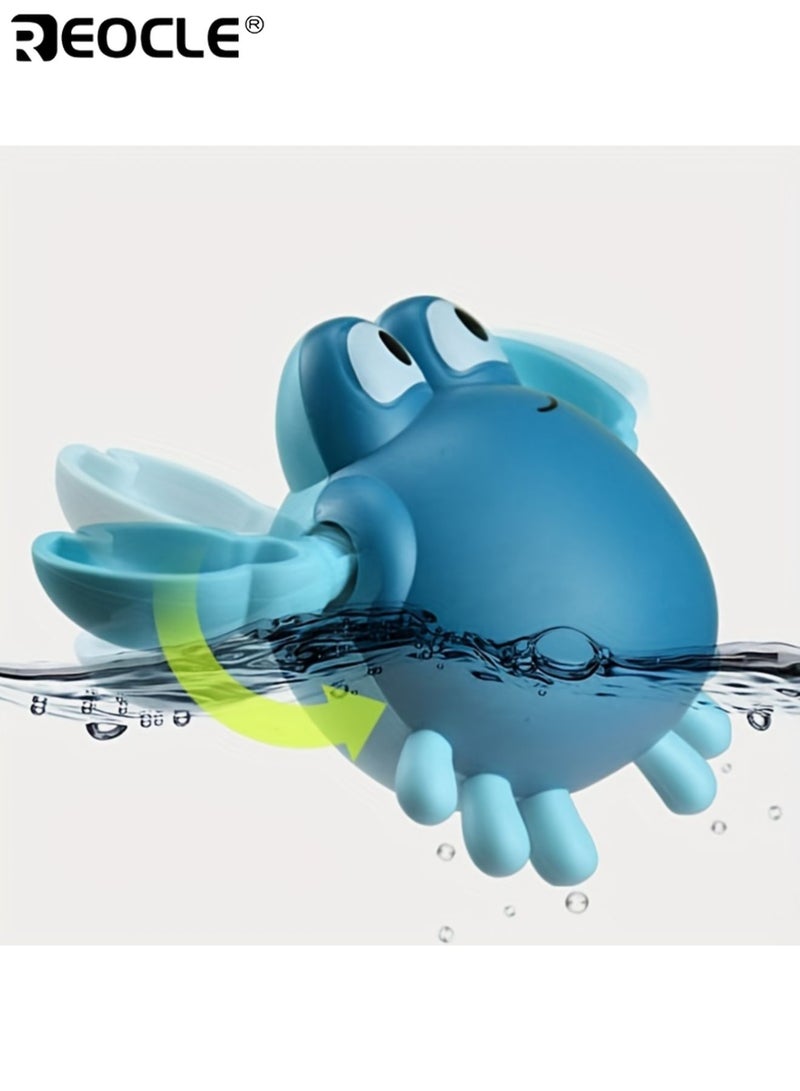 REOCLE 2PCS Baby's Swimming Crab Bath Toys with Floating Design and Interactive Movement Baby Bath Time Toys with Water Safe Material for Toddler Fun - Image 5