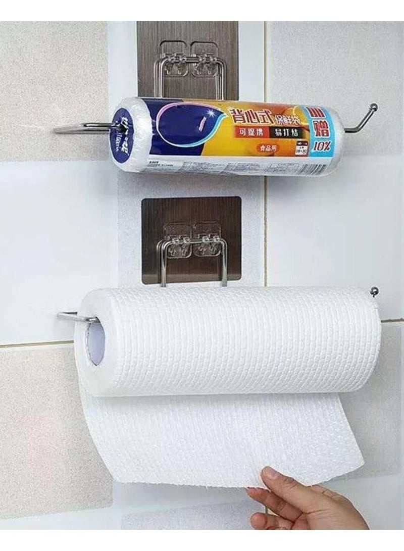 2pcs Paper/Tin/Nylon/Butter Paper Multifunctional Napkin Holder