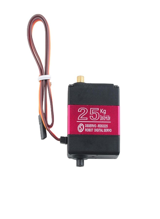 Wishiot RDS3225 25KG Servo Daul Shaft U Mount RC Digtal Servo Full Metal Gear Waterproof Robotic Arm Servo Motor 180 Degree with U Mounting Bracket for DIY Car Robot - Image 3