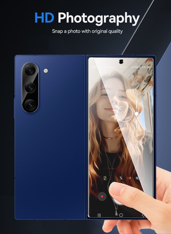 Tersely [2+2 Pack] 9H Tempered Glass Screen Protector for Samsung Galaxy Fold 7 5G (2025), Anti Scratch, Full Cover, Easy Install, 2 Pack Screen Protector and 2 Pack Camera Lens Protector - Image 5