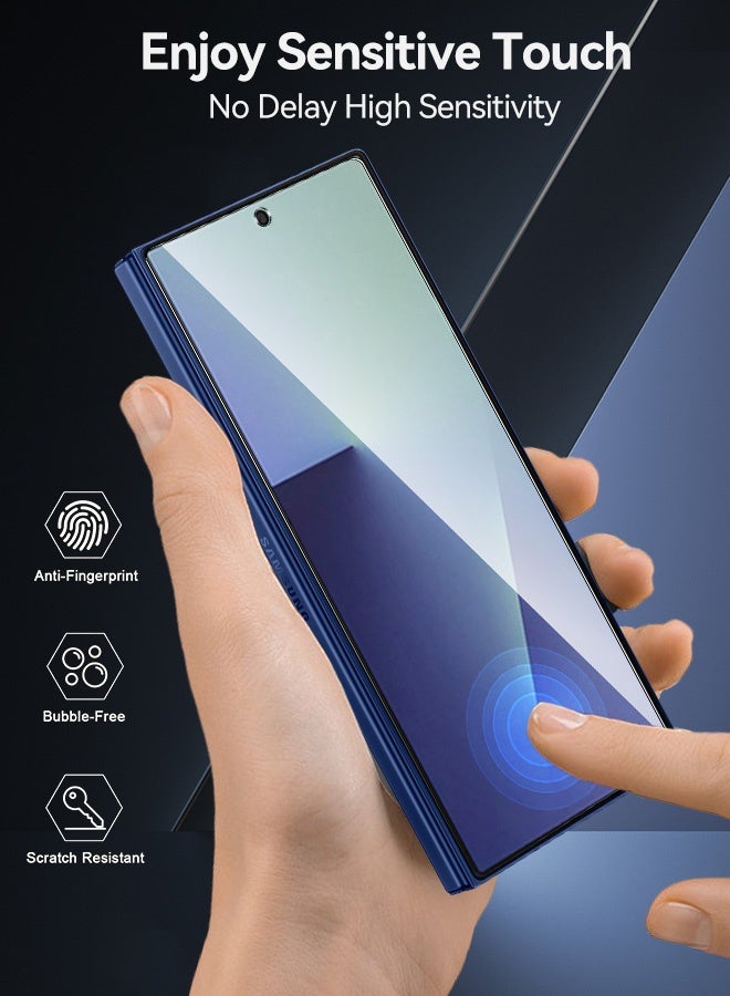 Tersely [2+2 Pack] 9H Tempered Glass Screen Protector for Samsung Galaxy Fold 7 5G (2025), Anti Scratch, Full Cover, Easy Install, 2 Pack Screen Protector and 2 Pack Camera Lens Protector - Image 3