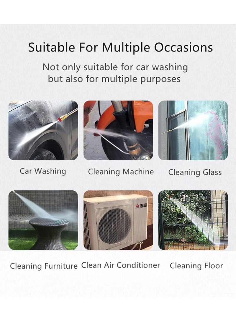 ELTRAZONE Cordless Electric Pressure Washer Pump Car Cleaning Kit,DC 12V 200W 30Bar Lithium Battery High Pressure Portable Handheld Car Cleaning Device,Extension Bar,Garden/Outdoor Cleaner Tool - Image 4