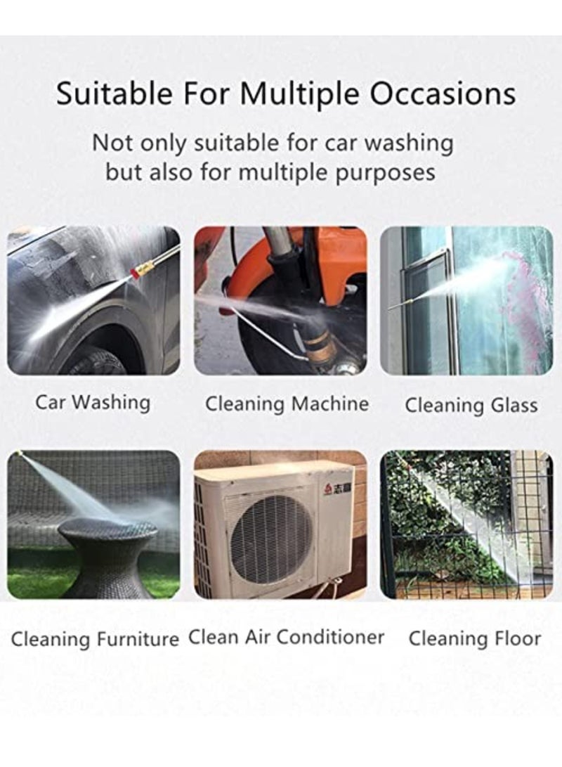 ELTRAZONE Cordless Electric Pressure Washer Pump Car Cleaning Kit,DC 12V 200W 30Bar Lithium Battery High Pressure Portable Handheld Car Cleaning Device,Extension Bar,Garden/Outdoor Cleaner Tool - Image 3