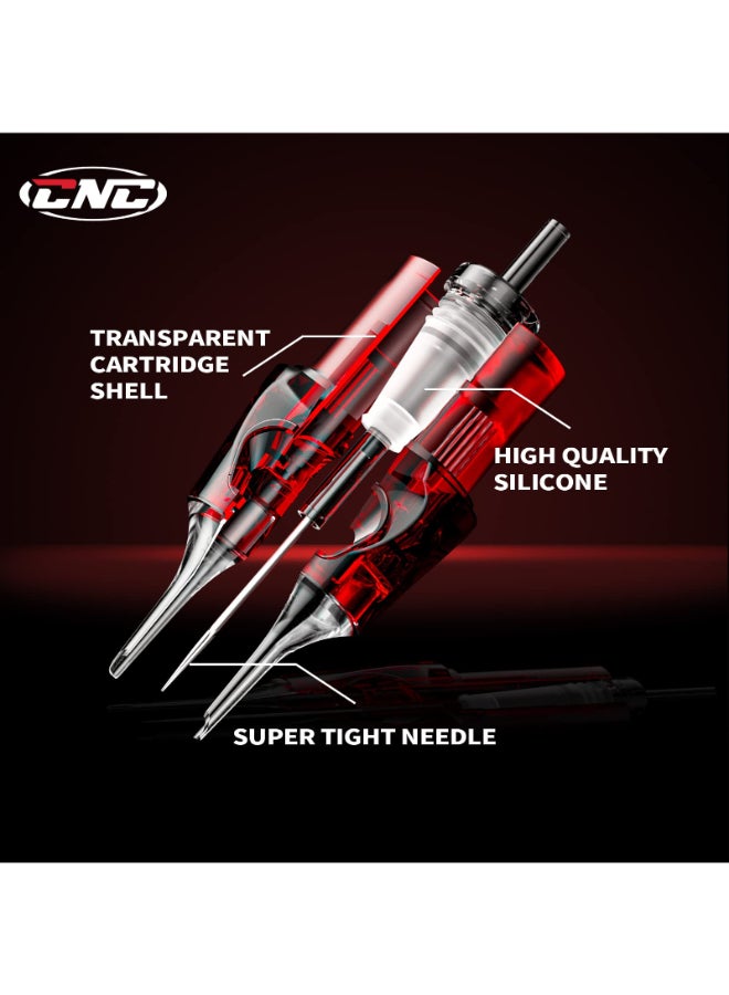 CNC Tattoo Needle Cartridges 40pcs 10 Bugpin Round Magnum Tattoo Cartridge 7RM 9RM 11RM 15RM Mixed Needles EN04R40KITLL - Image 4