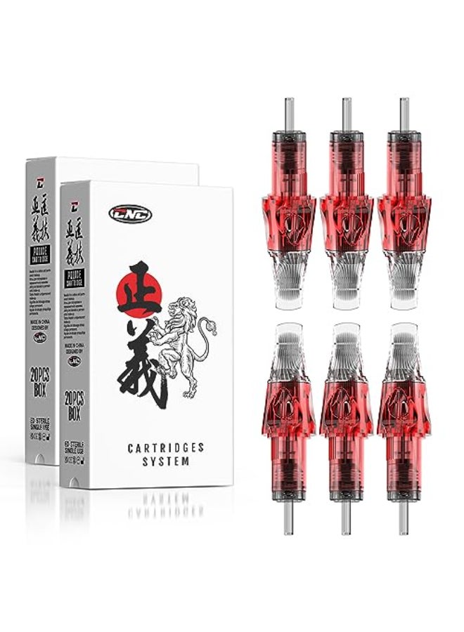 CNC Tattoo Needle Cartridges 40pcs 10 Bugpin Round Magnum Tattoo Cartridge 7RM 9RM 11RM 15RM Mixed Needles EN04R40KITLL - Image 1