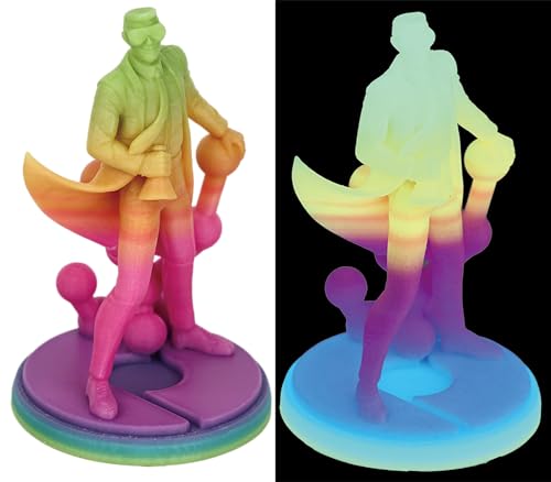 polymaker خيوط بوليمكر بانكروم PLA، قوس قزح المتلألئ 1.75 مم لخيوط الطباعة ثلاثية الأبعاد، خيوط PLA لطابعة ثلاثية الأبعاد، تناسب معظم طابعات FDM ثلاثية الأبعاد، بكرة 1 كجم (2.2 رطل) - Image 2