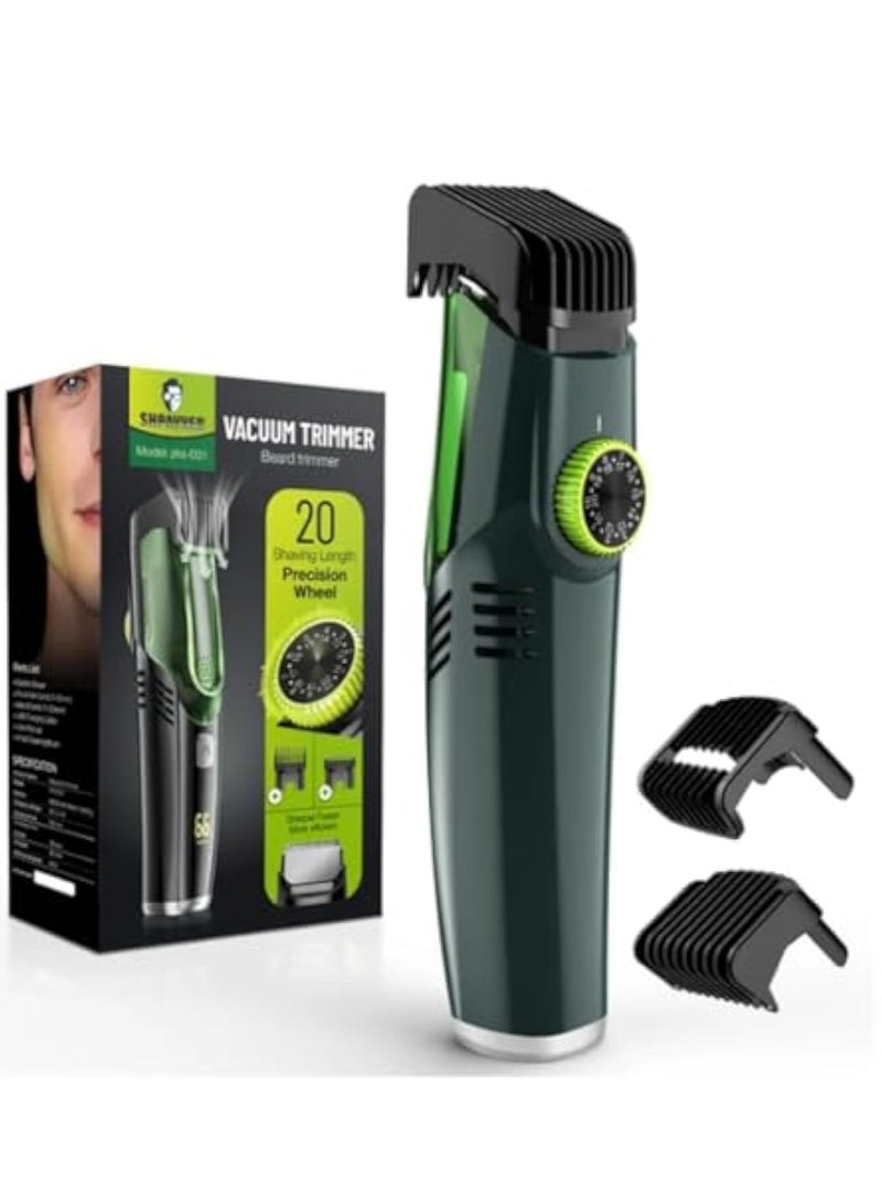 KASTWAVE Vacuum Beard Trimmer, Mustache Trimmer, Multi Groomer All-in-One Trimmer, Mustache Trimmer with 20 Length and Styles Adjustable, Beard Trimmer Catcher, Cordless Hair Clippers, for Mustache, Sideburns - Image 1