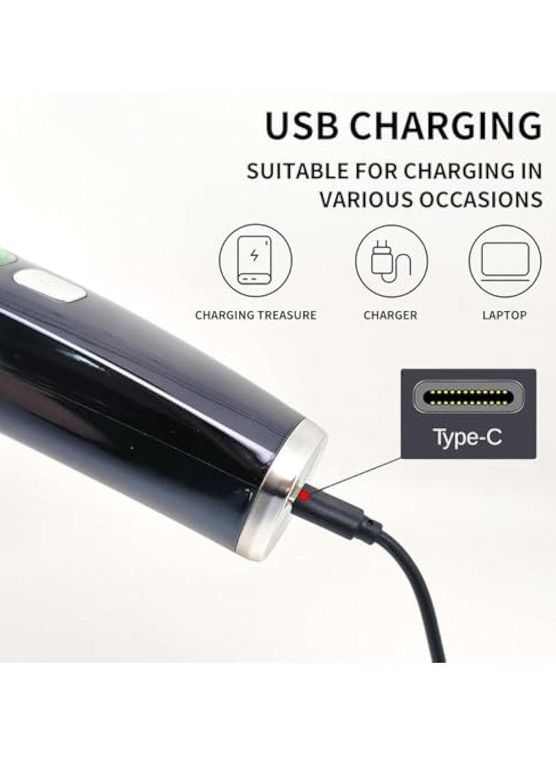 KASTWAVE Vacuum Beard Trimmer, Mustache Trimmer, Multi Groomer All-in-One Trimmer, Mustache Trimmer with 20 Length and Styles Adjustable, Beard Trimmer Catcher, Cordless Hair Clippers, for Mustache, Sideburns - Image 4