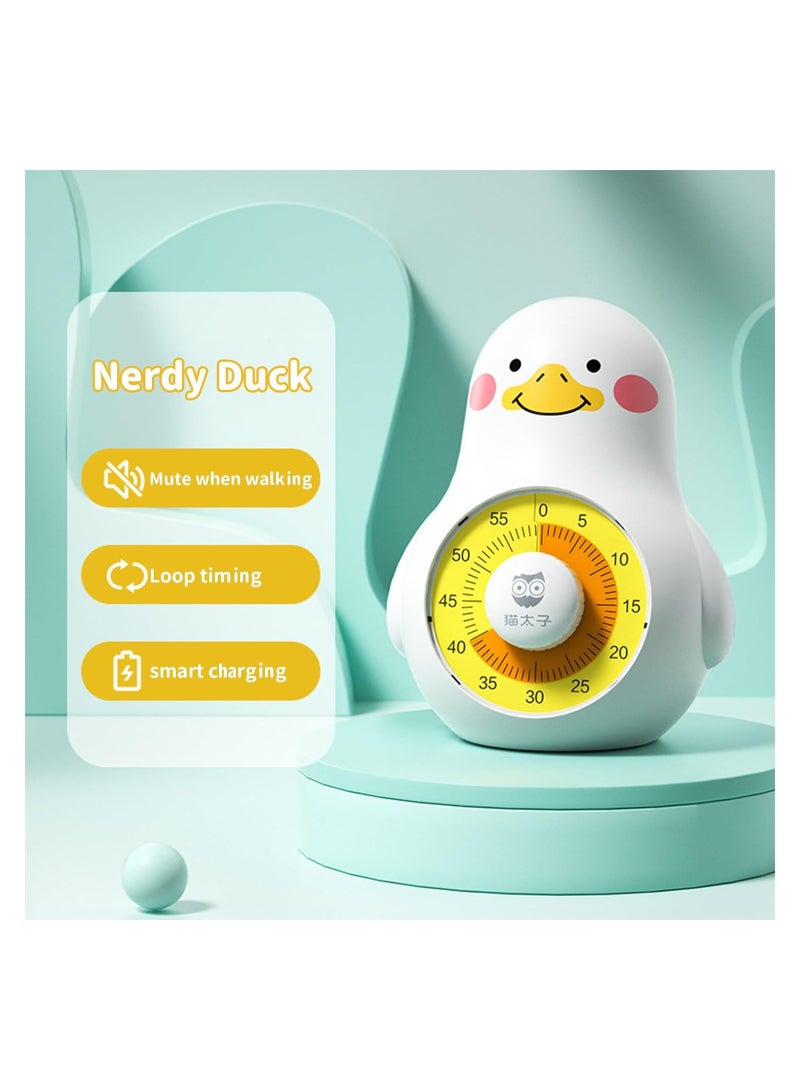 Kitchen Timer, Visual Timer Rechargeable, Creative Alarm Clock, 60 Minute Countdown Timer Clock for Kids, Silent Kitchen Timer, Cooking Pomodoro Timer, Time Management Tool for Office, Meetings - Image 2
