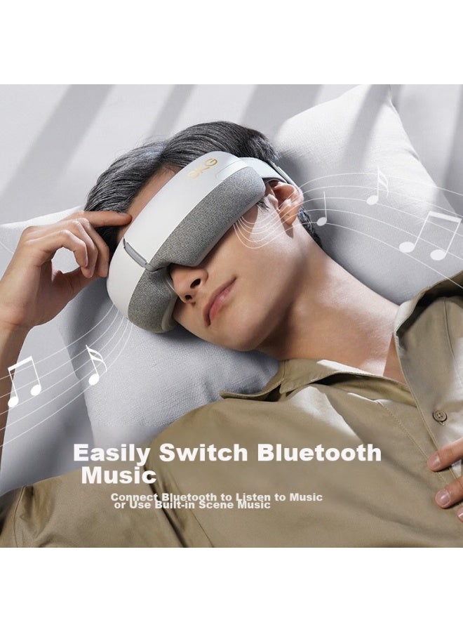 SKG Skg Eye Massager E3, Adult Air Cushion Visualized Zoned Heat Therapy Eye Care Device, Eye Massager, Sleep Mask, Birthday Gift For Parents, Boyfriend, Girlfriend  - Image 5