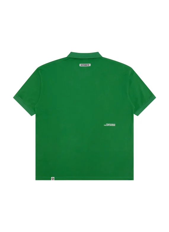 AAPE AAPENOW moonface logo polo shirt