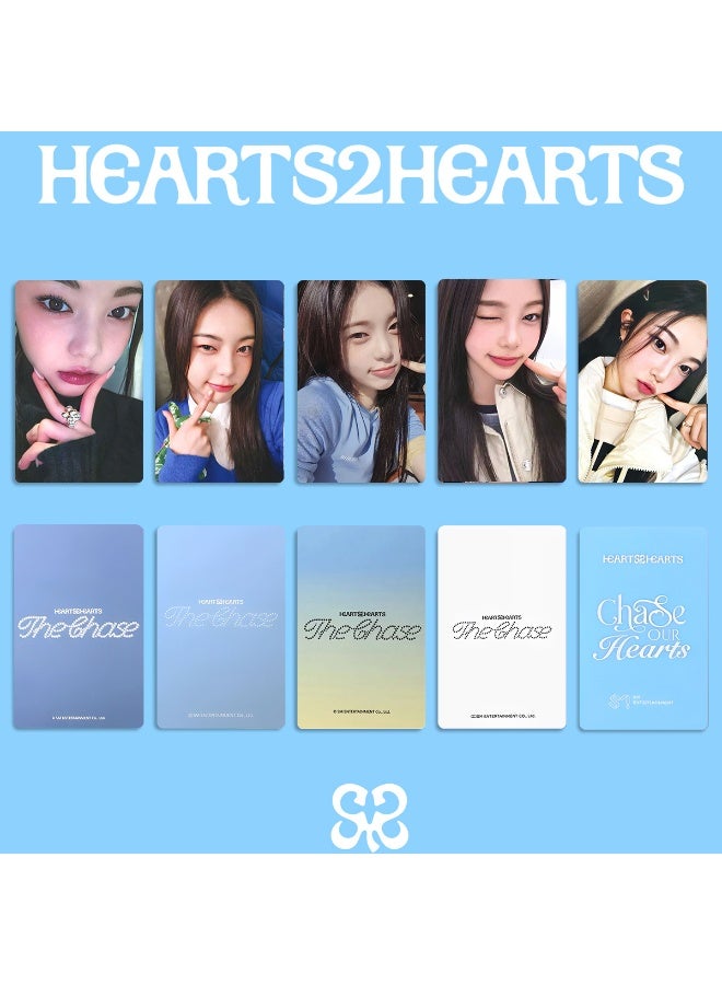 NIBEMINENT 5 قطع قلوب Kpop Hearts2Hearts - بطاقات لانو ذا تشيس ليمو لجمع الهدايا لمحبي المعجبين - Image 1