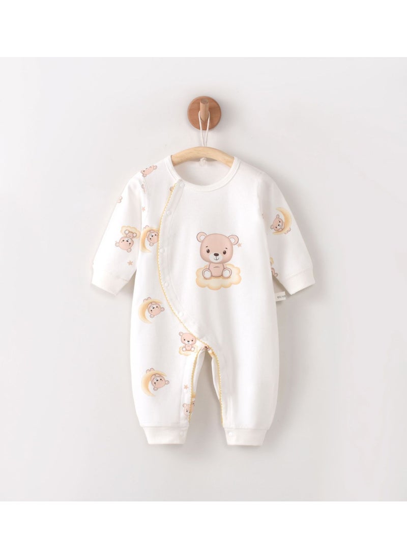 Loquat - Baby Spring And Autumn Pure Cotton Bodysuit - Image 1