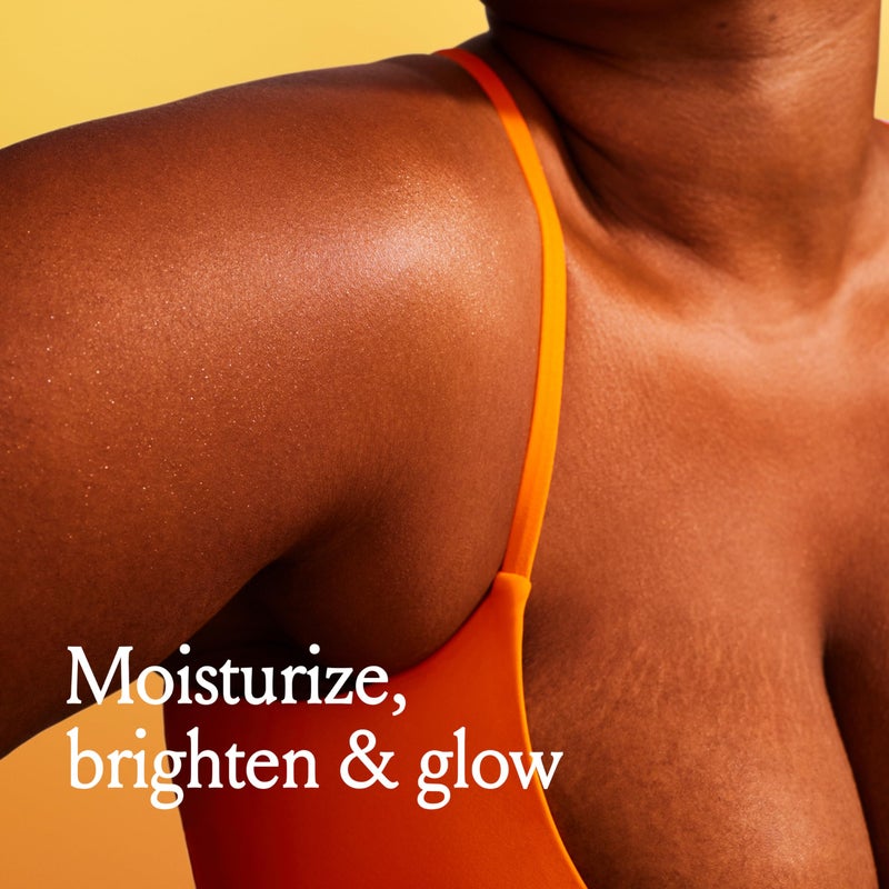 Billie Glow Brightening Women's Body Lotion, Citrus Woods Scent, With Vitamin C, 18 fl oz - Image 2