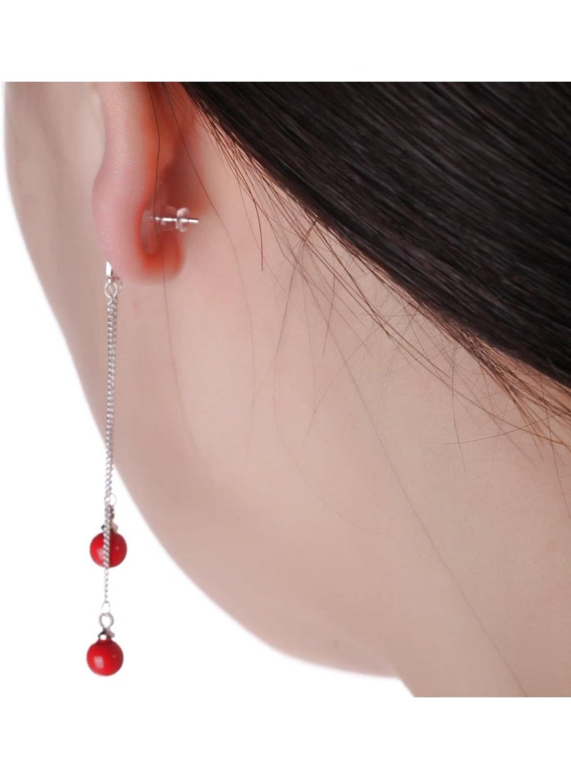ChicAbode 100 Pair Earring Backs, Clutch Earring Backs, With Rubber Pad, Hypoallergenic Earring Stoppers, Small and Light, for Droopy Stud Ears Replacement for Heavy Earrings, Mixed Colors - Image 3