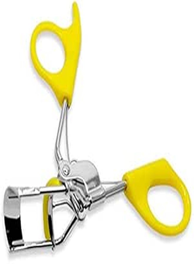 مكبس الرموش الاحترافي مع وسادة إعادة تعبئة من السيليكون - أصفر