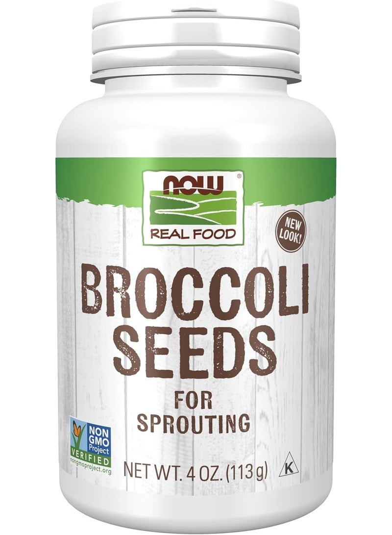 NOW Foods, Real Food, Broccoli Seeds, 4 oz (113 g) - Image 1