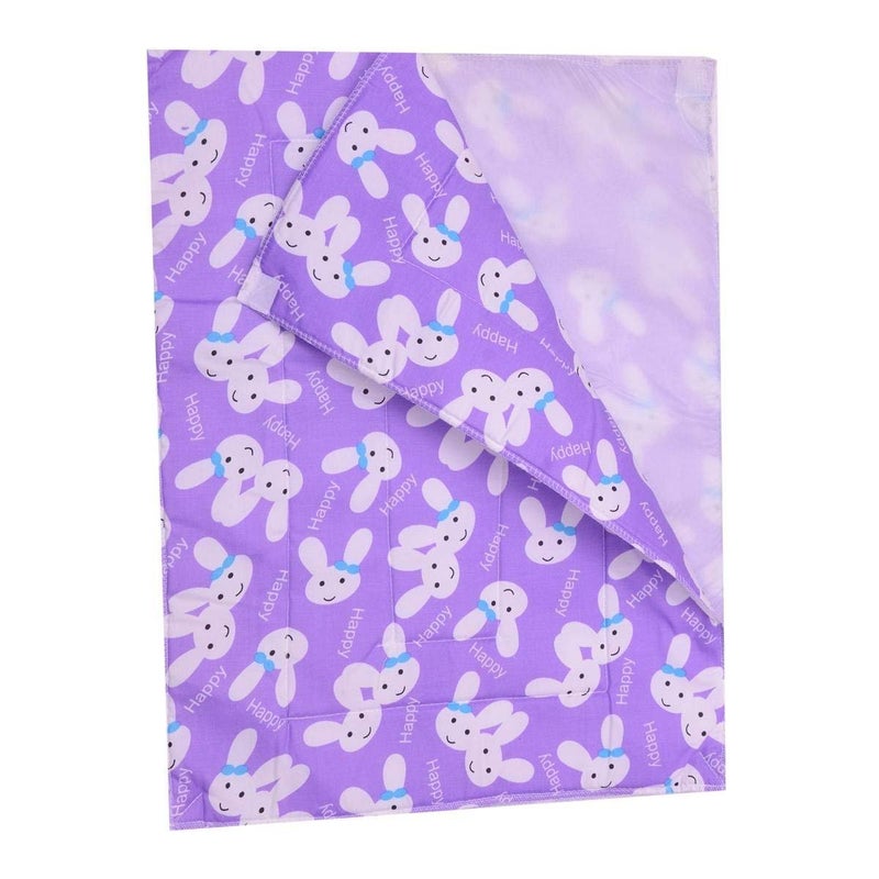 Goodluck Changing mat for New Born Baby - Plastic & Cotton Foam Cushioned Baby Waterproof Sheets - Baby Sleeping mat Pack of 3+1 Purple - Image 3