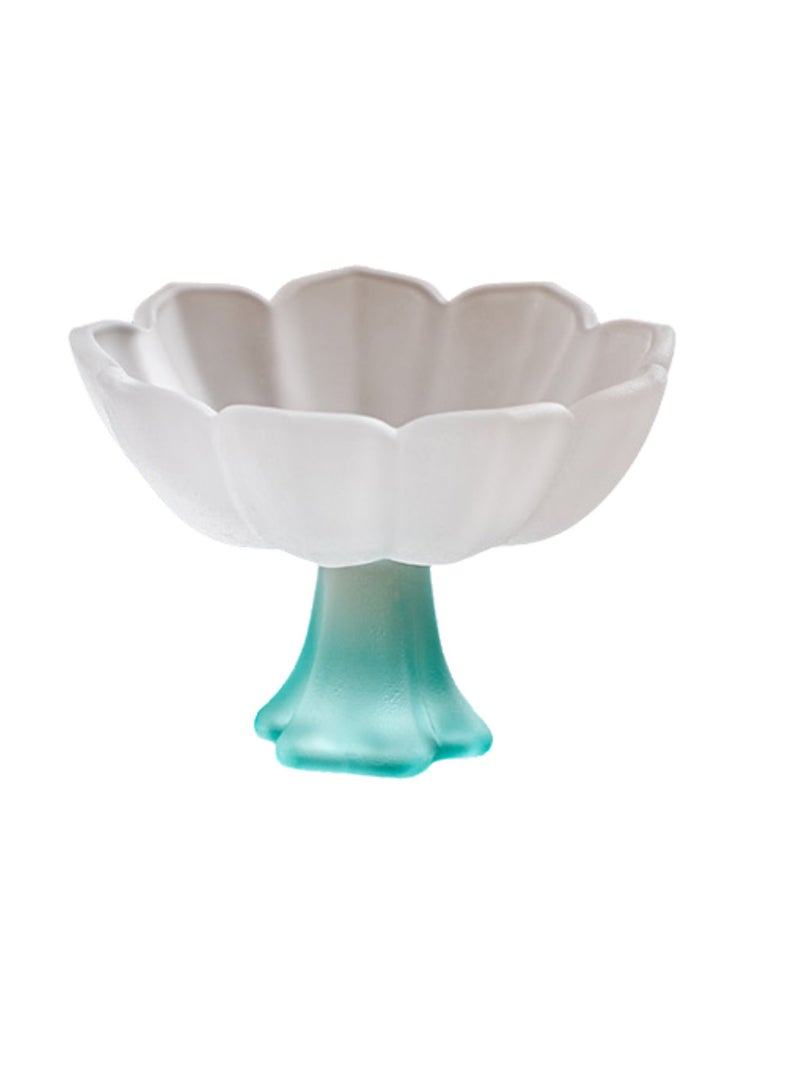 2-Pack of Glazed Pastel High-Footed Cups, High-Footed Tea Cups, Tea Tasting Cups, Scented Cups, Rice Wine And Shochu Cups, Light Luxury And High-Value Host Cups (Orange + Cyan)  - Image 3