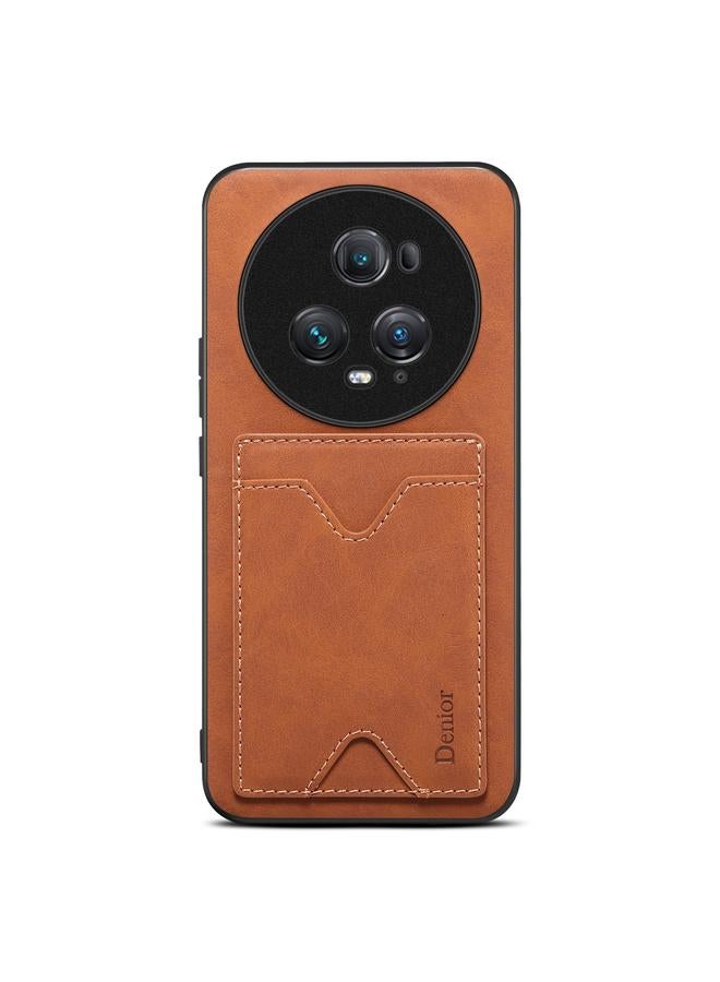 Case For Honor Magic5 Ultimate PU Back Cover Card Slot Holder Phone Case