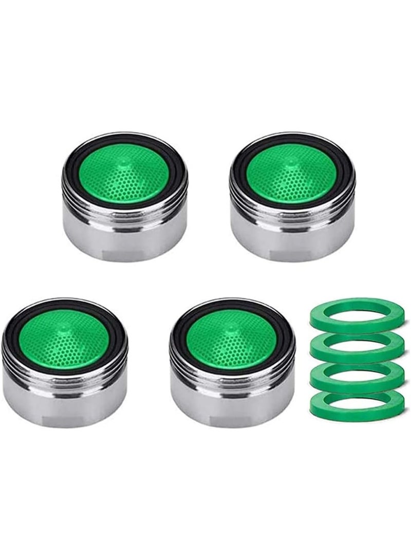 M18 / M20 / M22 / M24 / M28 × 4 قطع حنفيات حوض وفلاتر حنفية، مهوى الفوهة بفلتر من اكريلونتريل بوتادين ستايرين ABS، لحنفيات المطبخ والحمام- خيط ذكر (M24) - Image 1