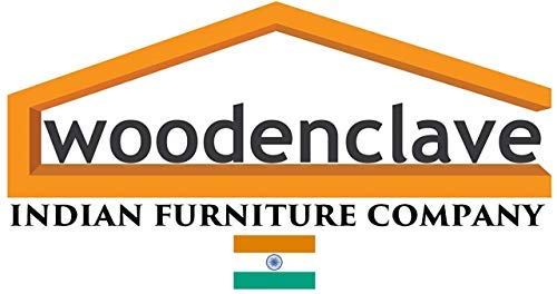 WOODENCLAVE Woodenclave Wrought Iron Wood Set Top Box Wall Stand of Metal Brown  - Image 5