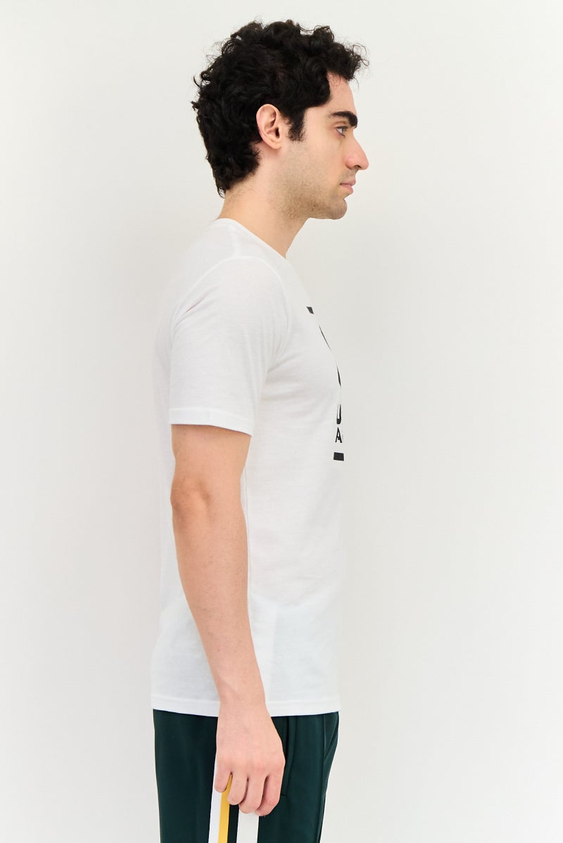 UNDER ARMOUR Men Loose Fit Short Sleeve Training T-Shirt, White - Image 2