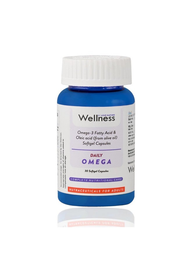 Love Nature Omega-3 Fatty Acid & Oleic Acid (From Olive Oil) 30 Softgel Capsules Omega-3 Fatty Acid by Wellness by Love Nature - Image 1