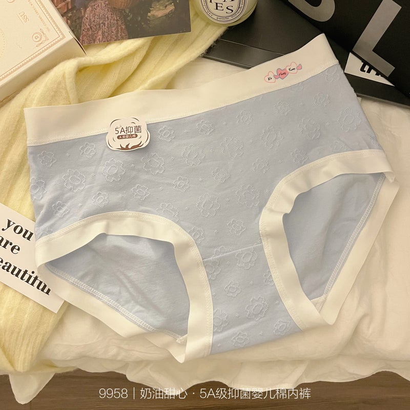 Cream Sweetheart Plus Size Panties for Women 100kg Pure Cotton Class a 5A Antibacterial Wholesale Womens Panties Pink - Image 2