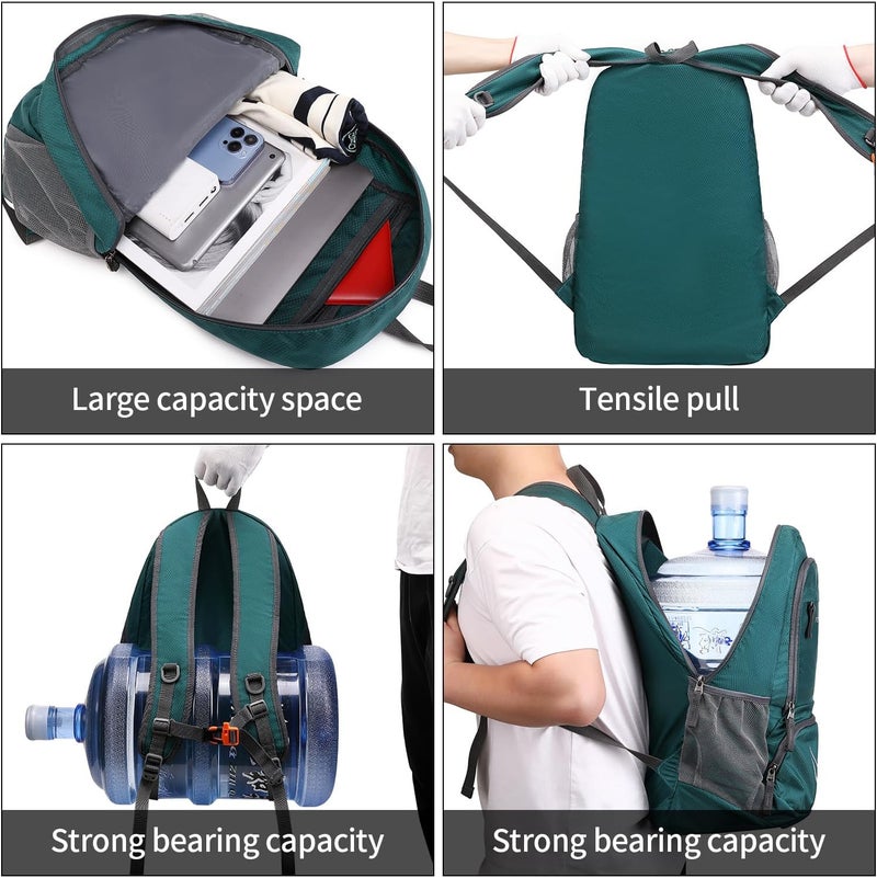 FENGDONG 35L Lightweight Foldable Waterproof Packable Travel Small Hiking Backpack Daypack for men women - Image 5