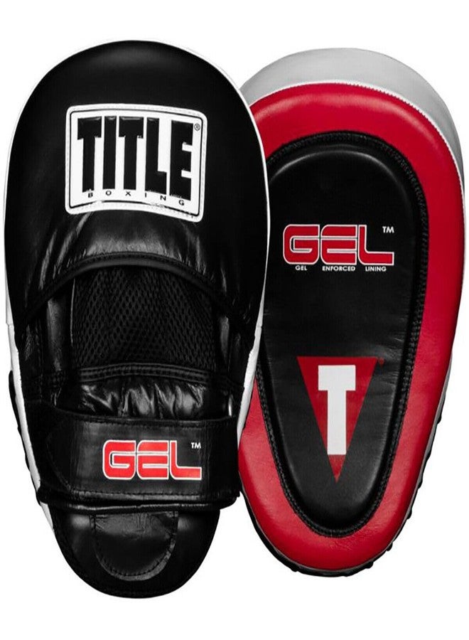 Title Boxing Gel Blockade Punch Mitts - Black/Red - Image 1
